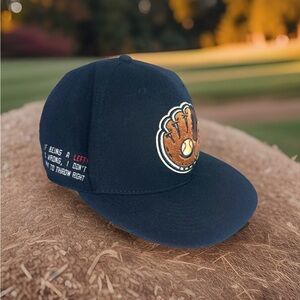 BASEBALLISM BRAND Black "BEING A LEFTY" SNAPBACK Pitcher Hitter Baseball Fan Hat
